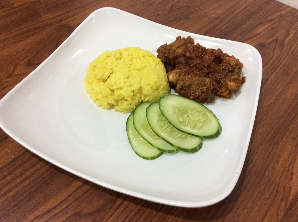 Rendang Ayam With Pulut Kuning