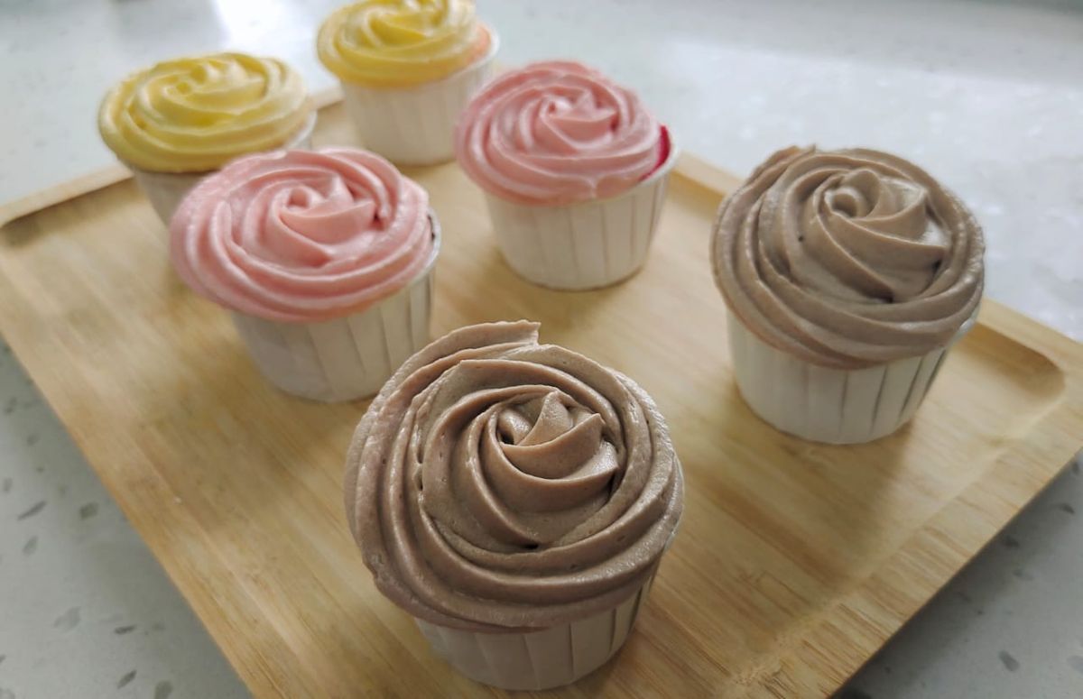 Colour Pastel Buttercream Cupcake