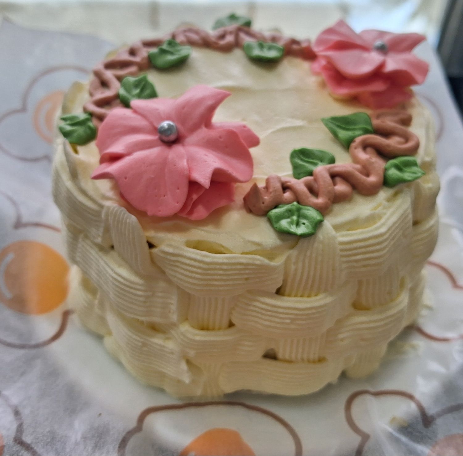 Vanilla Butter Cake with Blueberry Filling