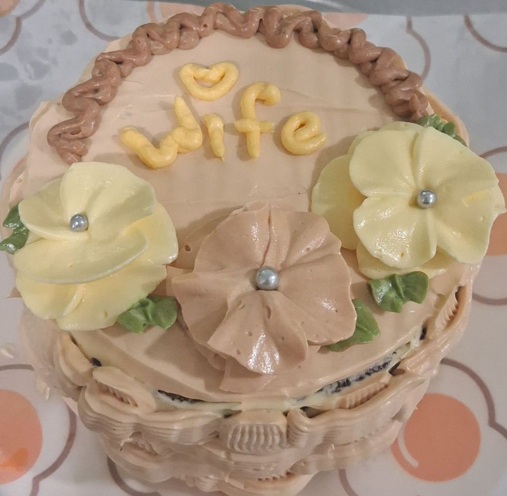 Flower Basket Cake Bento Size