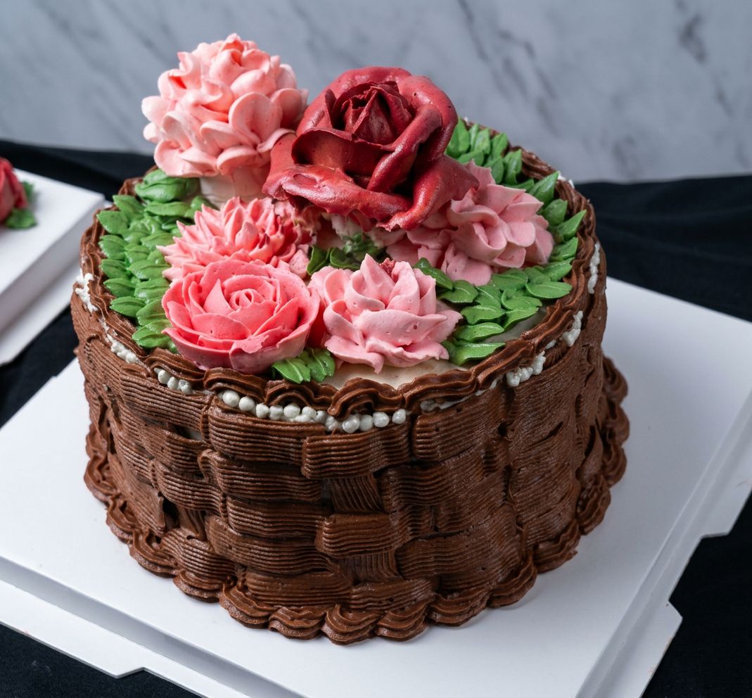First Flower Basket decorated in COCAKERY.